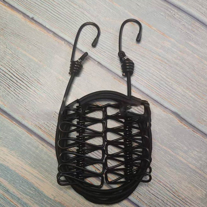 Portable Outdoor Clothesline with 12 Clips