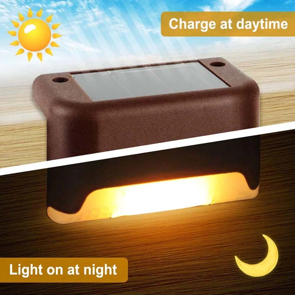 LED solar outdoor lights are suitable for staircases, railings, gardens, backyards, balconies, etc.