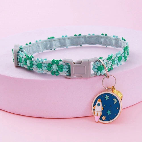 Pet Collar — Features a Safety Buckle and Bell