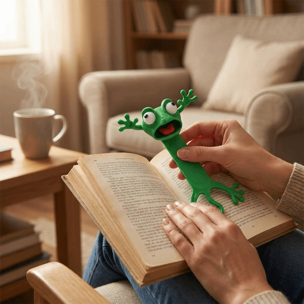 Funny 3D Lazy Cat Bookmark Clip – Cute Cartoon Reading Marker for Books & Journals